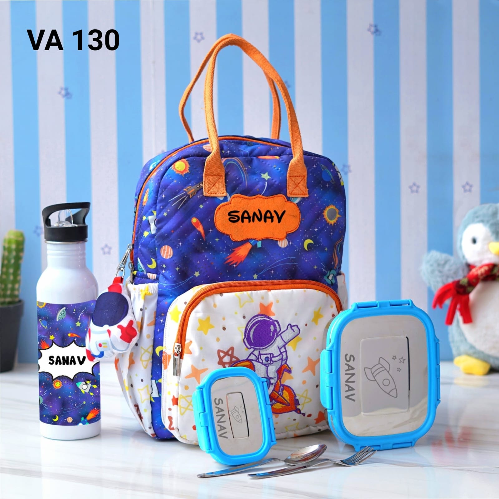 Lunch Bag Small Tote Bag With Water Bottle Pocket JOYHILL Kids