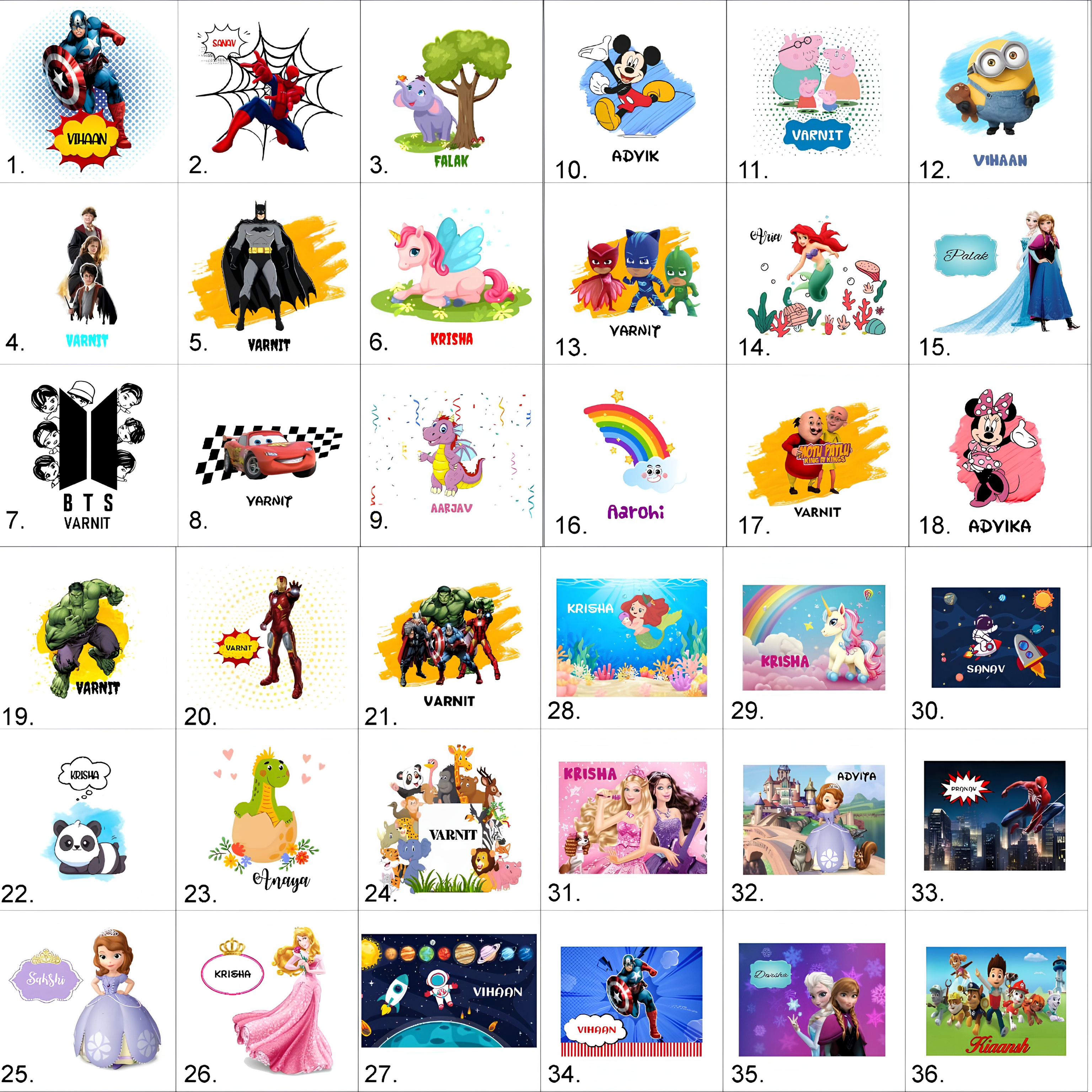 Personalised kids sipper bottle 750ml with name, leak-proof sipper lid and fun cartoon theme designs for school, travel, daycare, summer camp and daily hydration
