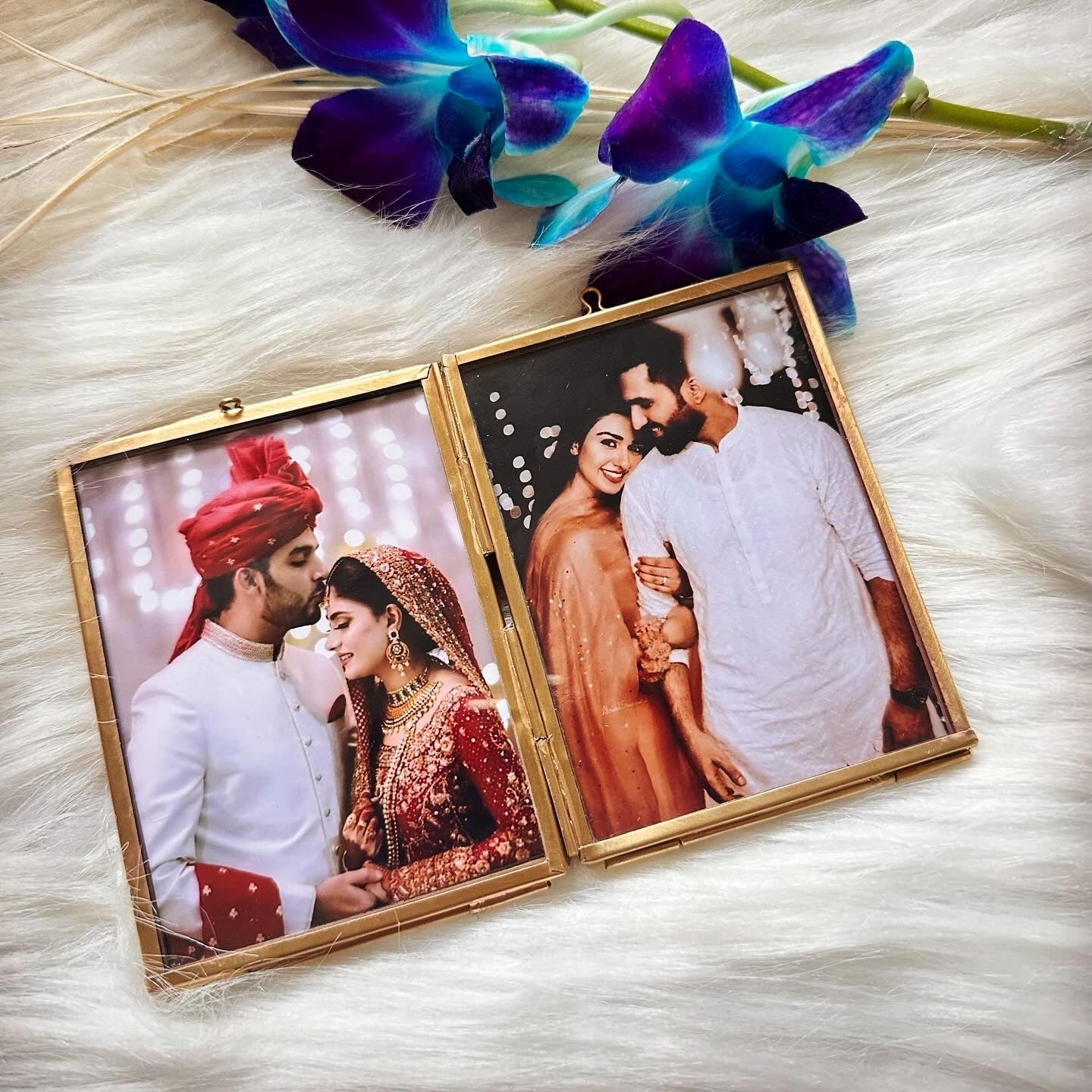 Valentine Special Double Sided Couple Photo Vintage Frame X inch