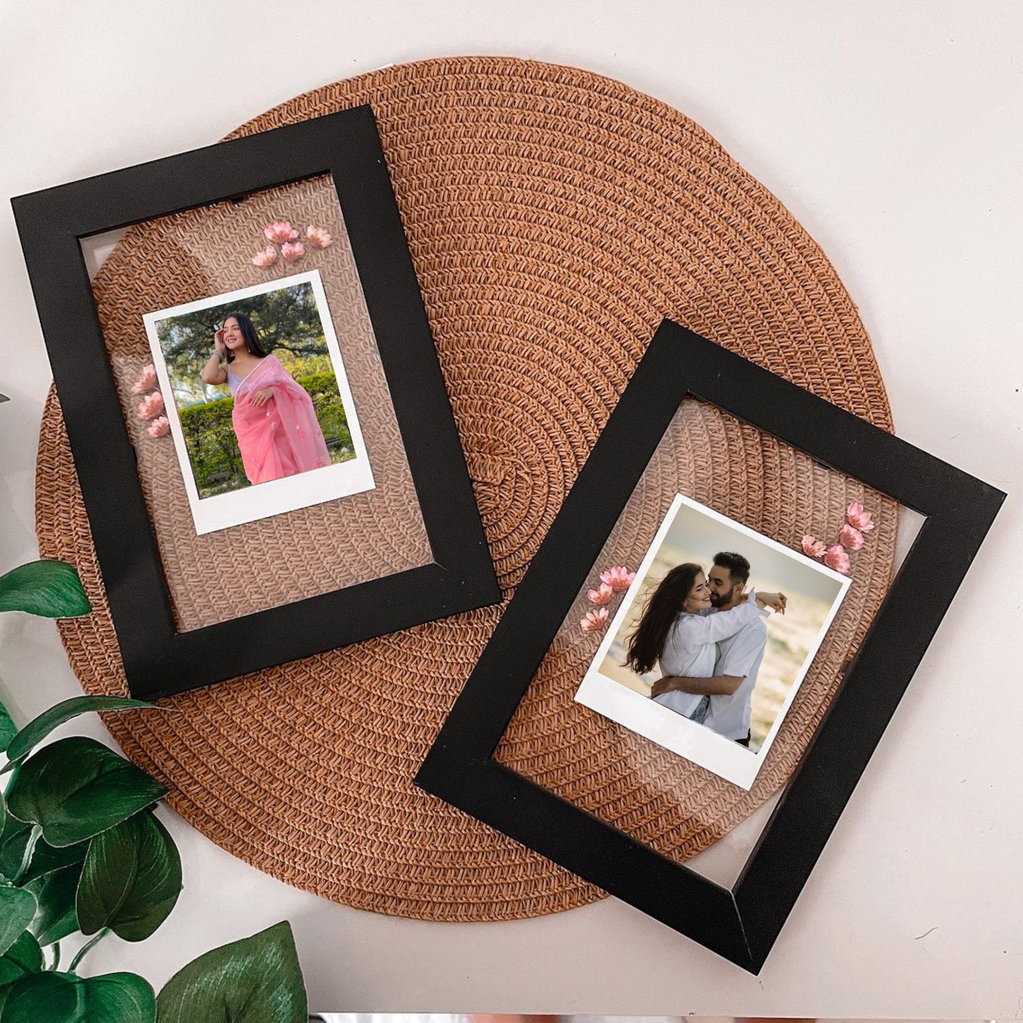 Cute and Aesthetic Transparent Glass Polaroid Photo Frame