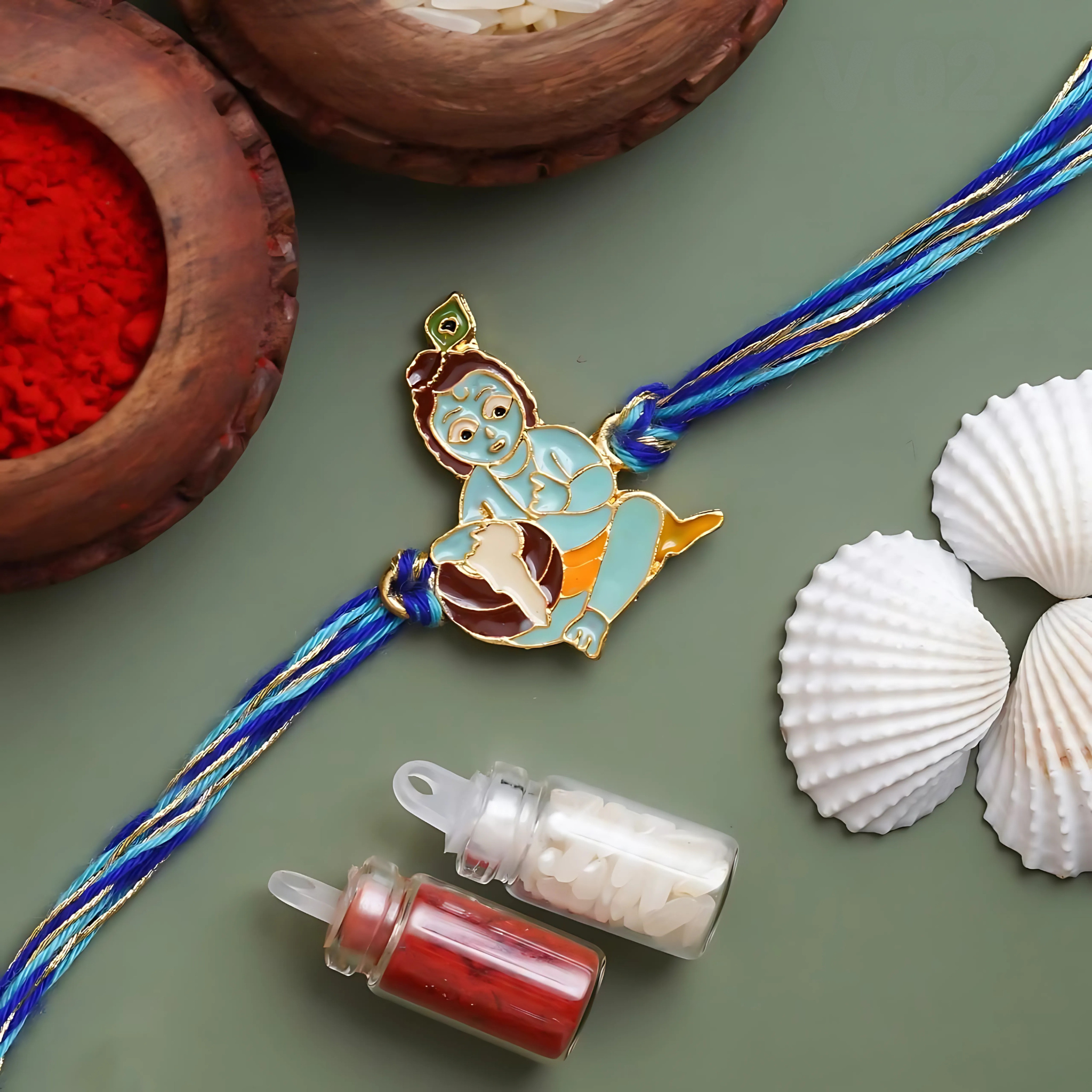 Baby Krishna Rakhi for Kids – Cute Rakhi 2025 | Kuviba